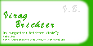 virag brichter business card